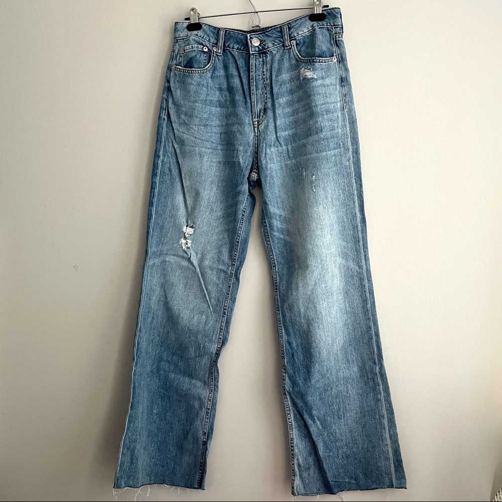 Aeropostale High Rise Wide Leg Jeans | 12 Regular